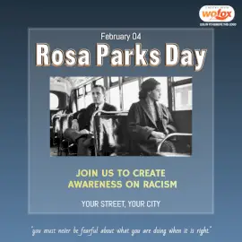 Online Editable Rosa Parks Day February 04 Social Media Post