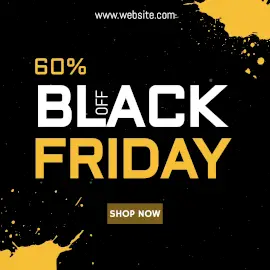 Online Editable Space Travel Background Black Friday Offer Animated Design