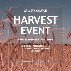 Online Editable Harvest Event Animated Design