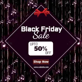 Online Editable Black Friday Sale Offer Animated Design