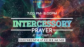 Online Editable Green Intercessory Prayer Animated Design