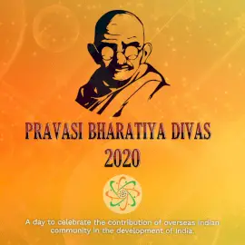 Online Editable Pravasi Bharatiya Divas 2020 Social Media Post