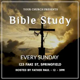 Online Editable Bible Study Animated Design