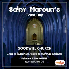 Online Editable Saint Maroun's Feast Day Social Media Post