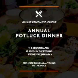 Online Editable Annual Potluck Dinner Invitation