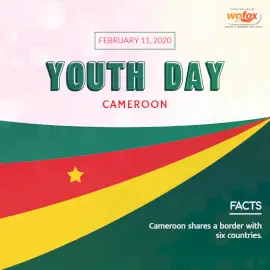 Online Editable Youth Day Cameroon February 11 Social Media Post