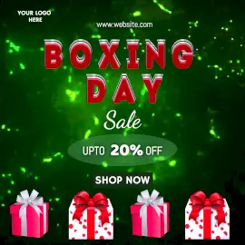 Online Editable Boxing Day Sale Animated Design