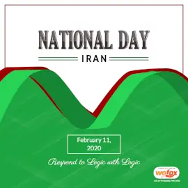 Online Editable National Day Iran February 11 Social Media Post