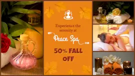 Online Editable Peace Massage spa 4 Grid Photo Collage