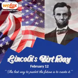 Online Editable Lincoln's Birthday February 12 Social Media Post