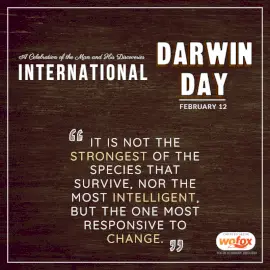 Online Editable International Darwin Day February 12 Social Media Post