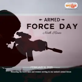 Online Editable Armed Force Day North Korea February 8 Social Media Post