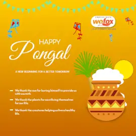 Online Editable Happy Pongal Facts Social Media Post