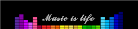 Online Editable Music is Life Album Soundcloud Banner