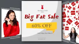 Online Editable Womens Clothes Big Sale 2 Grid Photo Collage