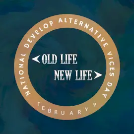 Online Editable National Develop Alternative Vices Day February 9 Square 1:1 GIF Post