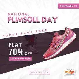 Online Editable National Plimsoll Day February 10 Social Media Post