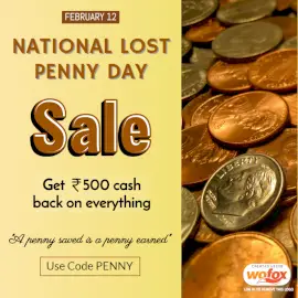 Online Editable National Lost Penny Day Social Media Post