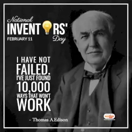 Online Editable National Inventors Day February 11 Social Media Post