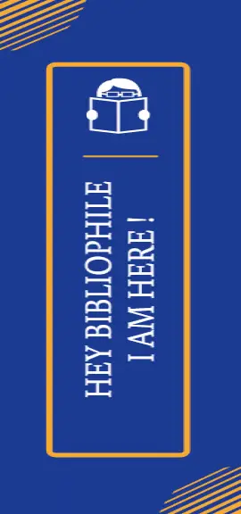 Online Editable I Am A Bibliophile Bookmark