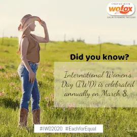 Online Editable International Women's Day Fact March 8 Instagram Post