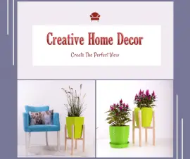 Online Editable Creative Ideas for Home Decor 2 Grid Photo Collage
