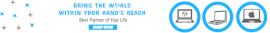 Online Editable Laptop Store Leaderboard Ad