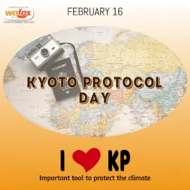 Online Editable Kyoto Protocol Day February 16 Social Media Post