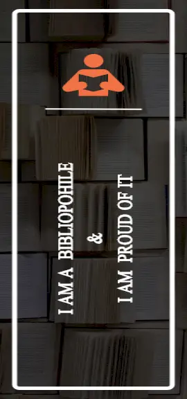 Online Editable Bibliophile Flipping Book Bookmark