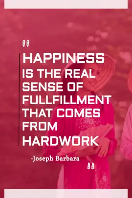 Online Editable Quotes on Real Happiness by Joseph Barbara Pinterest Graphic