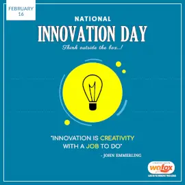 Online Editable National Innovation Day Quote February 16 Social Media Post