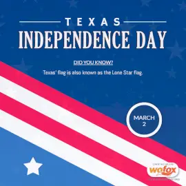 Online Editable Texas Independence Day March 2 Social Media Post