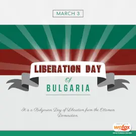 Online Editable Liberation Day Of Bulgaria March 3 Social Media Post
