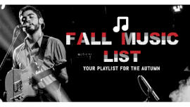 Online Editable Monochrome Music List Blog Banner