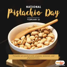 Online Editable National Pistachio Day February 26 Social Media Post