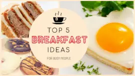 Online Editable Light Orange Breakfast Ideas Blog Banner