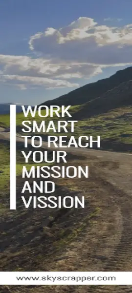 Online Editable Quotes About Reaching Your Goals Wide Skyscraper Ad