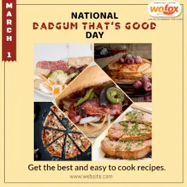 Online Editable National Dadgum That's Good Day March 1 Instagram Post