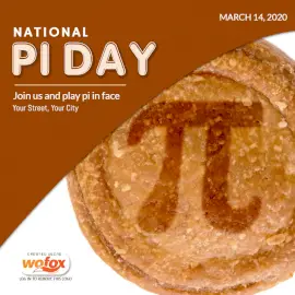 Online Editable Pi Day March 14 Social Media Post