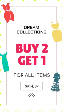 Online Editable Ladies Clothes Dream Collection Offer Sales & Promotion Story