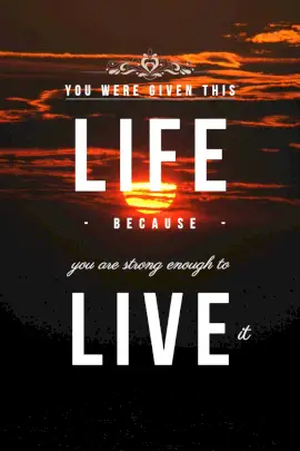 Online Editable Life Quote Pinterest Graphic