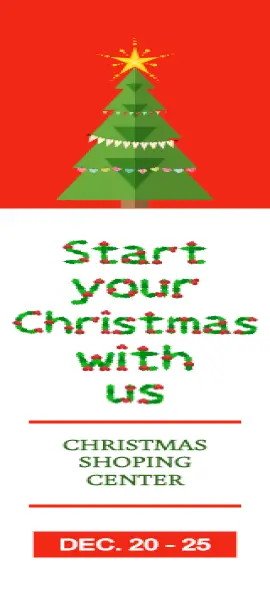 Online Editable Christmas Shopping Wide Skyscraper Ad