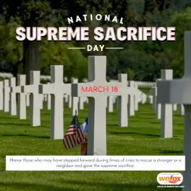 Online Editable National Supreme Sacrifice Day March 18 Social Media Post