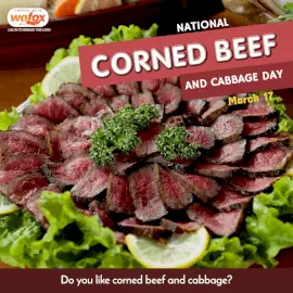 Online Editable National Corned Beef and Cabbage Day March 17 Social Media Post