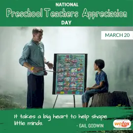 Online Editable National Preschool Teachers Appreciation Day Instagram Post