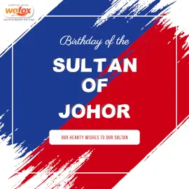 Online Editable Birthday of the Sultan of Johor in Malaysia March 23 Instagram Post