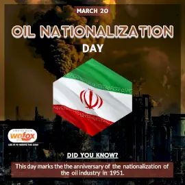Online Editable Oil Nationalization Day in Iran March 20 Instagram Post Online Editable Oil Nationalization Day in Iran March 20 Instagram Post