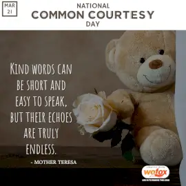 Online Editable National Common Courtesy Day March 21 Social Media Post