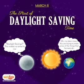 Online Editable Daylight Saving Time Social Media Post