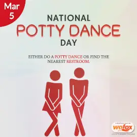 Online Editable National Potty Dance Day March 5 Instagram Post